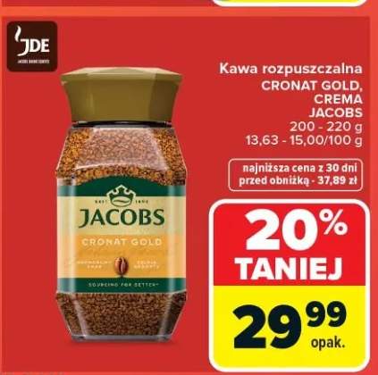 Kawa rozpuszczalna cronat gold, crema