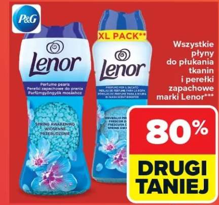 Płyn do płukania tkanin i perelek zapachowe