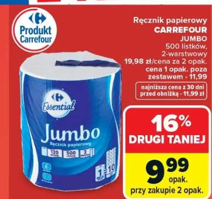 Ręcznik papierowy jumbo 2-warstwowy