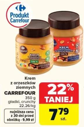 Krem z orzeszków ziemnych gładki, crunchy