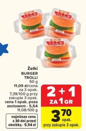 Żelki burger trolli