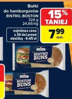 Bułki do hamburgerów bistro, boston