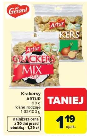 Krakersy różne rodzaje