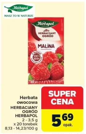 Herbata owocowa herbaciany ogród malina
