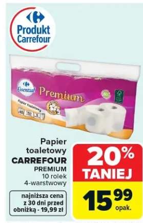 Papier toaletowy Premium 10 rolek 4-warstwowy