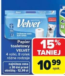 Papier toaletowy delikatnie biały