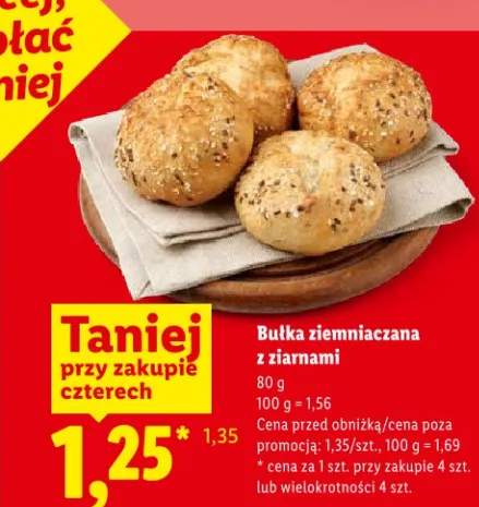 Bułka ziemniaczana z ziarnami