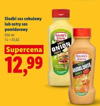 Sos cebulowy lub ostry sos pomidorowy