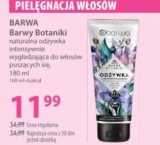 Barwy Botaniki naturalna odżywka intensywnie wygładzająca do włosów puszczących się