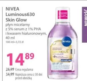 Żel micelarny Luminous630 Skin Glow z 5% serum z 1% PHA i kwasem hialuronowym