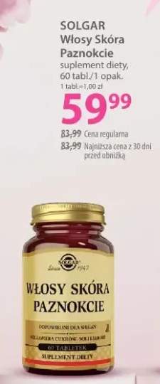 Suplement diety Włosy Skóra Paznokcie