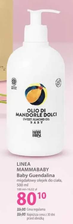 Migdałowy olejek do ciała Baby Guendalina