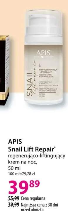 Snail Lift Repair regenerująco-liftingujący krem na noc