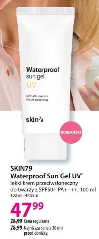 Lekki krem przeciwsłoneczny do twarzy z SPF50+ PA++++