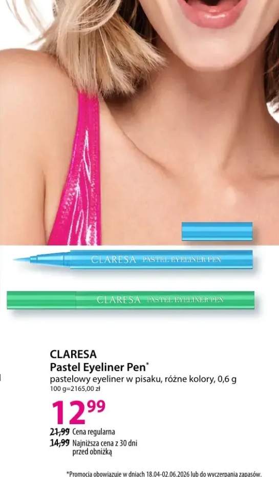 Eyeliner Pastel Eyeliner Pen pastelowy w pisakу, różne kolory