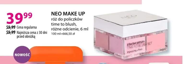 Róż do policzków time to blush, różne odcienie