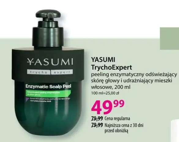 Peeling enzymatyczny odświeżający skórę głowy i udraźniający mieszki włosowe TrychoExpert