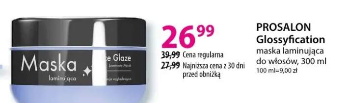 Maska laminująca do włosów