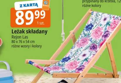 Leżak składany Rejon Las