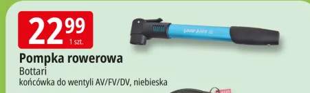 Pompka rowerowa końcówka do wentyli AV/FV/DV, niebieska