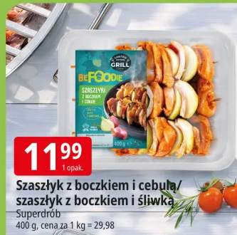 Szaszłyk z boczkiem i cebulą