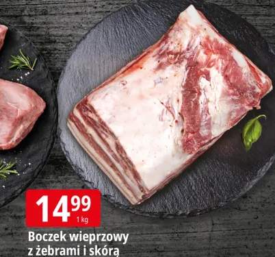 Boczek wieprzowy z żebrami i skórą