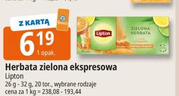 Herbata zielona ekspresowa