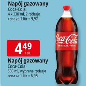 Napój gazowany 4x330ml, 2 rodzaje