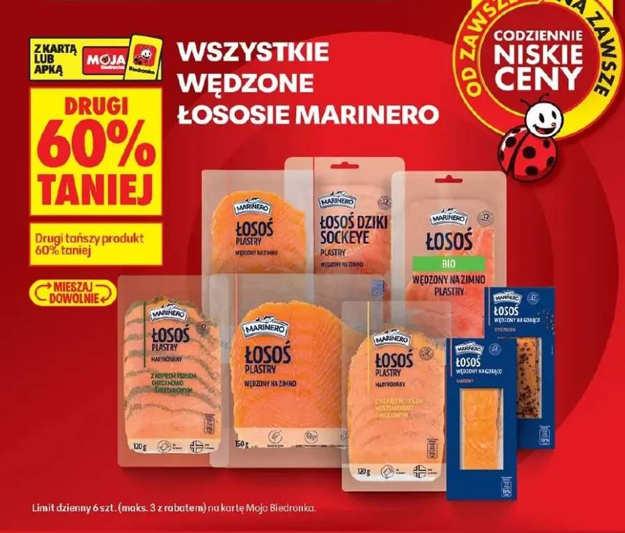 Łosoś plastry wędzone na zimno