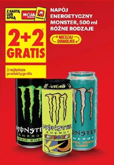 Napój energetyczny różne rodzaje