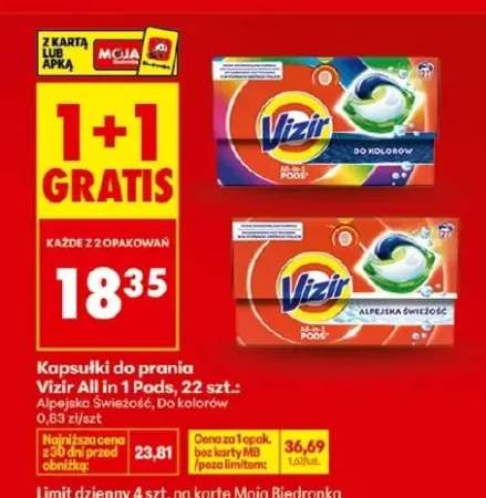 Kapsułki do prania All in 1 Pods Alpejska Świeżość