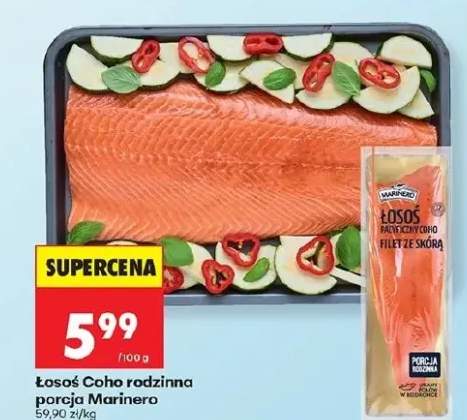 Łosoś Coho rodzinna porcja