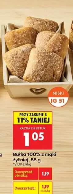 Bułka 100% z mąki żytniej