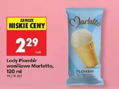 Lody Plombir waniliowe