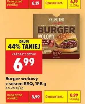 Burger wołowy z sosem BBQ