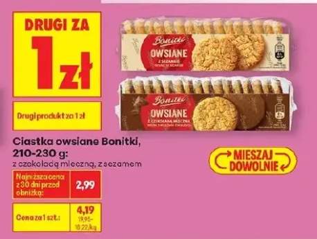 Ciastka owsiane z czekoladą mleczną