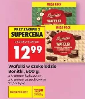 Wafelki w czekoladzie z kremem kakaowym