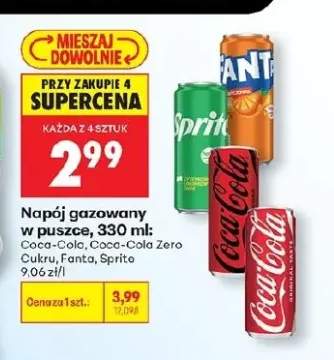 Napój gazowany w puszce Coca-Cola