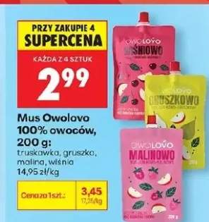 Mus truskawkowy 100% owoców