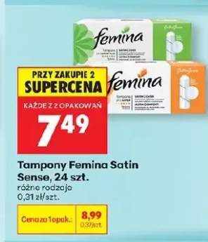 Tampony Satin Sense różne rodzaje