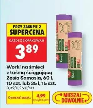 Worki na śmieci z taśmą ściągającą