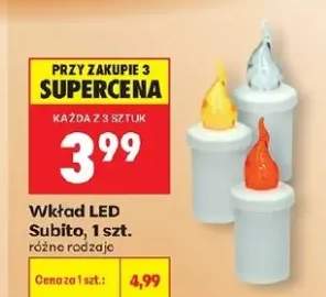 Wkład LED Subito, różne rodzaje