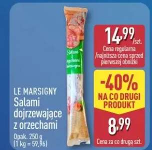 Salami dojrzewające z orzechami