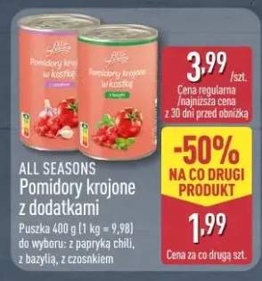 Pomidory krojone z dodatkami różne rodzaje