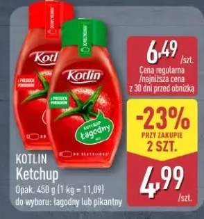 Ketchup łagodny lub pikantny