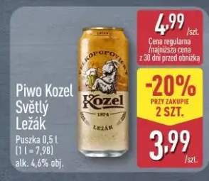 Piwo Kozel Světlý Ležák
