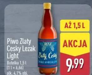 Piwo Zlatý Český Ležák Light
