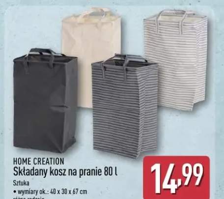 Składany kosz na pranie 80l