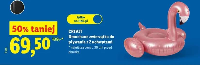 Dmuchane zwierzątko do pływania z 2 uchwytami