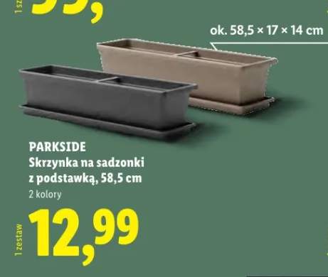 Skrzynka na sadzonki z podstawką, 58,5 cm